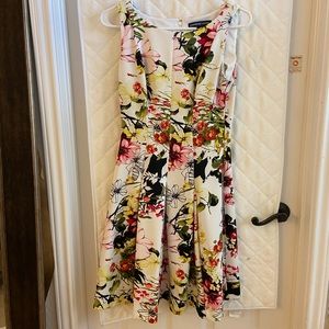 EUC fit and flare floral dress.